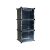 Iso Trade black modular shoe storage cabinet