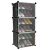 Iso Trade 6-tier shoe cabinet filled with shoes