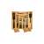 Bamboo cutlery organizer with adjustable width, 6 or 8 compartments, for organizing kitchen drawers