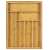 Bamboo cutlery organizer with adjustable width, 6 or 8 compartments, for organizing kitchen drawers