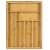 Bamboo cutlery organizer with adjustable width, 6 or 8 compartments, for organizing kitchen drawers