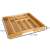 Bamboo cutlery organizer with adjustable width, 6 or 8 compartments, for organizing kitchen drawers