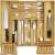 Bamboo cutlery organizer with adjustable width, 6 or 8 compartments, for organizing kitchen drawers