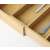Bamboo cutlery organizer with adjustable width, 6 or 8 compartments, for organizing kitchen drawers