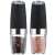 2 pack electric salt and pepper grinder with blue LED light, showing salt and pepper inside