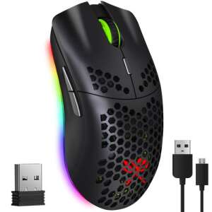 Dunmoon Gaming Egér - Vezeték nélküli - RGB