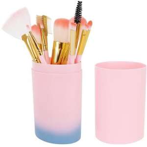 12-Piece Light Pink Makeup Brush Set