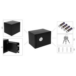 Security Mini Safe with 2 Keys