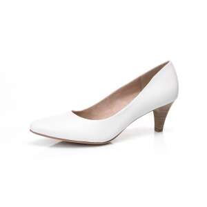 Tamaris fehér bőr magassarkú női cipő 50322271 Női alkalmi cipő - Belebújós