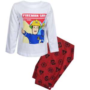 Piżama Fireman Sam z długim rękawem dla chłopców, czerwona i biała, 7 lat, 122 cm - Moda i ubiór