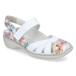 Rieker női félcipő - fehér/mintás 50325801 Női utcai cipők