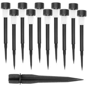 Gardlov 10-piece black solar garden lights set with ground stake - Solar lantern