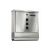 GardenLine silver lockable mailbox, front view, secure letter delivery