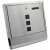 GardenLine silver lockable mailbox, 30.5x33.5x10cm