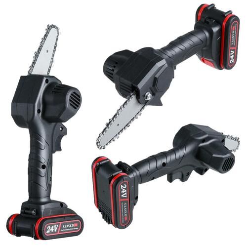 2 Chain F.Easy.D Handheld Chainsaw 10cm and 15cm 24V