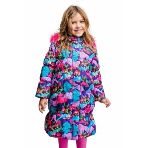Rosalita Colorful Long Girls' Winter Coat – 128 cm 130489675 - Kids' Jacket