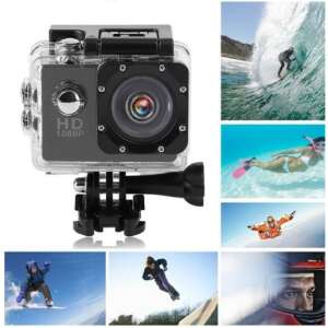 FULL HD Waterproof Sports Camera 1080P – Attachable to Bicycle and Helmet, in Waterproof Case (BBV) (BBD)
