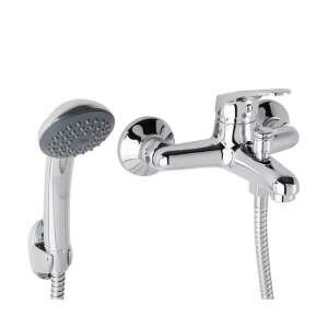 Diplon ST0341 Króm Fali Kádtöltő Csaptelep Zuhanyzóval