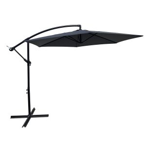 Pepita Havanna kippbarer Gartenschirm 3m #grau 139574028 - Garten