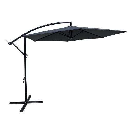Pepita Havana umbrelă de grădină înclinabilă 3m #gri