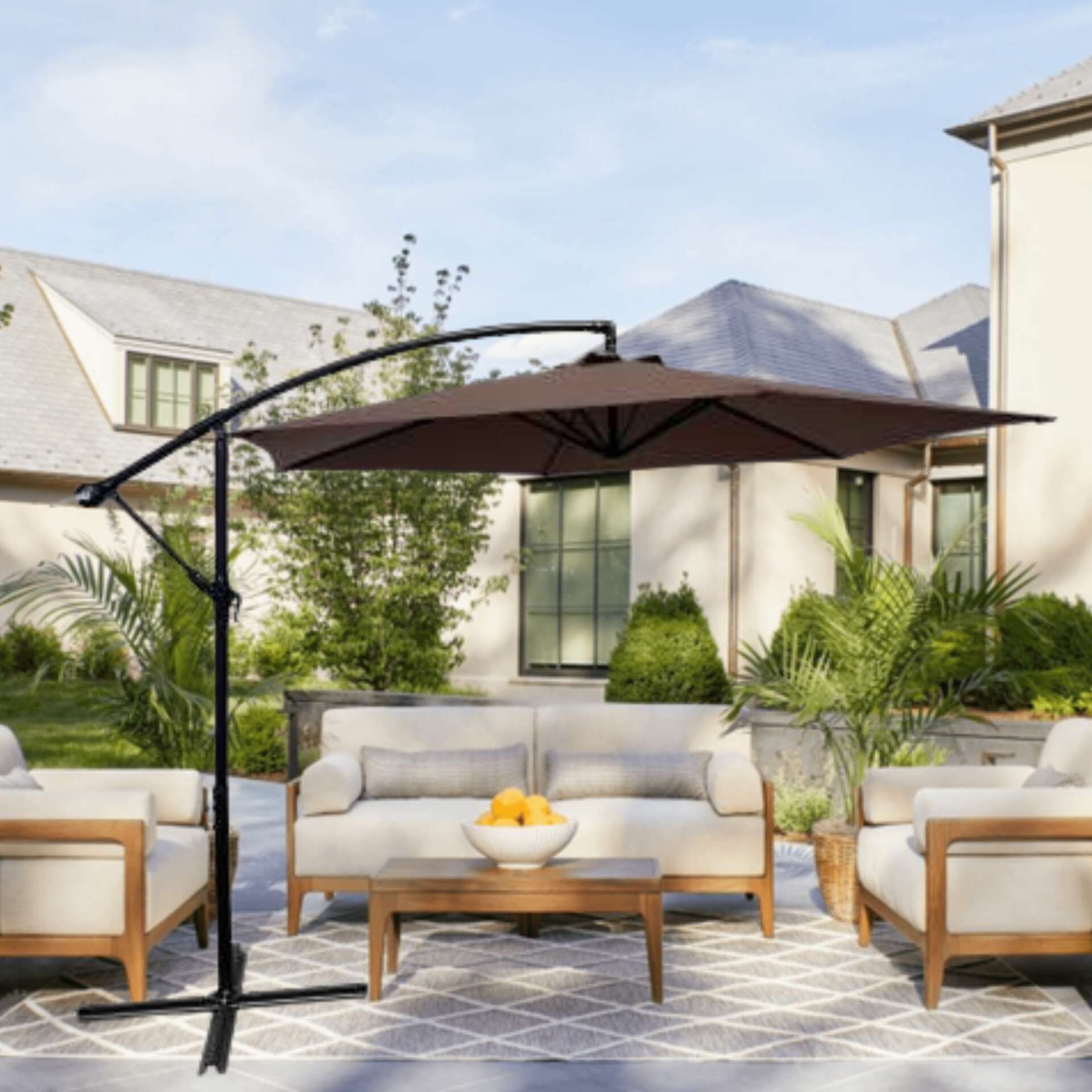 Pepita Havana dönthető kerti Napernyő 3m - barna