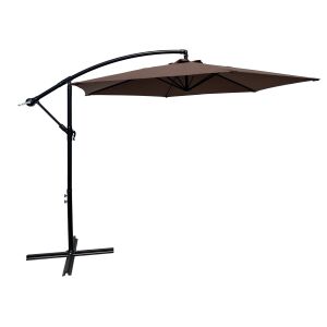 Pepita Havanna kippbarer Garten Sonnenschirm 3m #braun 139574011 - Gartenmöbel