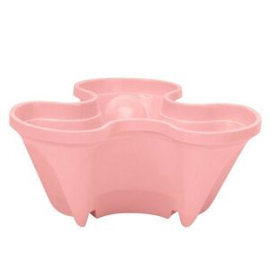 Ružový stupňovitý kvetináč na bylinky a jahody - Kvetináče