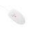 Natec Ruff 2 white optical mouse, bottom view