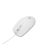 Natec Ruff 2 white optical mouse, angled view