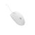Natec Ruff 2 white optical mouse, angled view