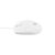Natec Ruff 2 white optical mouse, side view