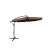 Pepita Capri 3m brown cantilever patio umbrella on white background