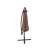 Pepita Capri 3m brown cantilever patio umbrella folded