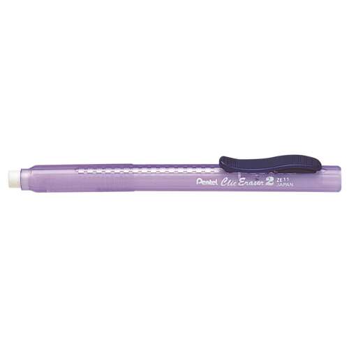 Creion cu radieră cu inserție glisantă ZE11T-C Pentel corp albastru