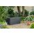Keter Emily graphite 270L storage box in garden setting