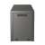 Keter Emily 270L storage box in graphite color, back view with wheels