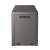 Keter Emily 270L storage box in graphite color, back view with wheels