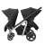 Maxi-Cosi Lila stroller double stroller side view, black color