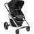 Maxi-Cosi Lila stroller front view, black color
