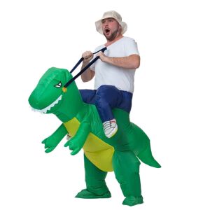 Inflatable Dinosaur Costume for Adults - Funny Green Dino Rider Outfit - Costumes for adult