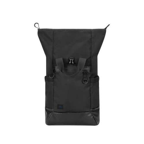 RIVACASE 5321 Dijon Schwarzer 15,6-Zoll-Laptop-Rucksack Vorderansicht
