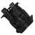 RIVACASE 5321 Dijon Black Laptop Backpack Back Angled View