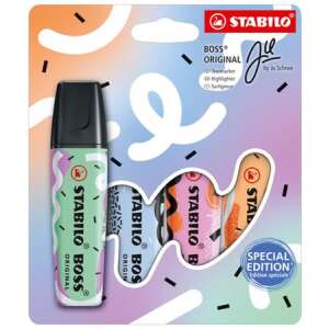STABILO Boss Original Ju Schnee highlighter set, 4 colors, special edition - Marker & Highlighter