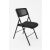 ALBA CPDIVANO N folding chair, black metal frame and fabric seat