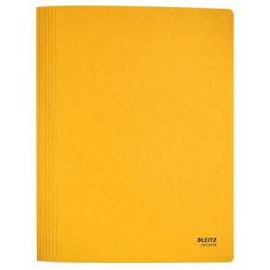 LEITZ A4 yellow file folder, made from 100% recycled cardboard, with a metal mechanism - File organization
