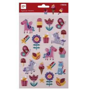 APLI Sticker, APLI Kids "Stickere", flori și unicorni 50405126 Autocolante, magneți