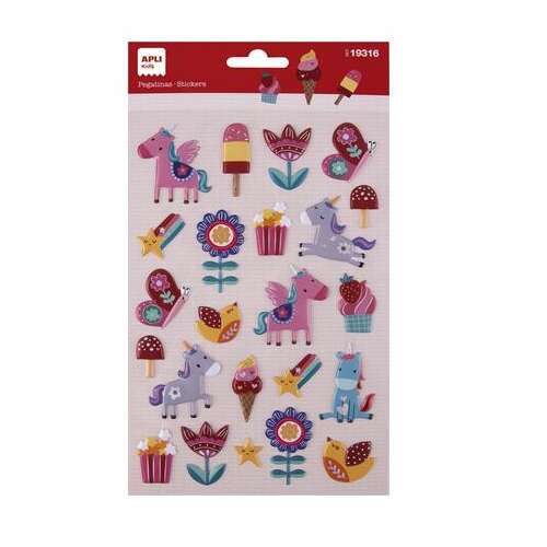 APLI Sticker, APLI Kids "Stickere", flori și unicorni 50405126