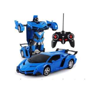 Transformer átváltozó autó robot játék távirányítóval, Kék 51956666 Játék autók