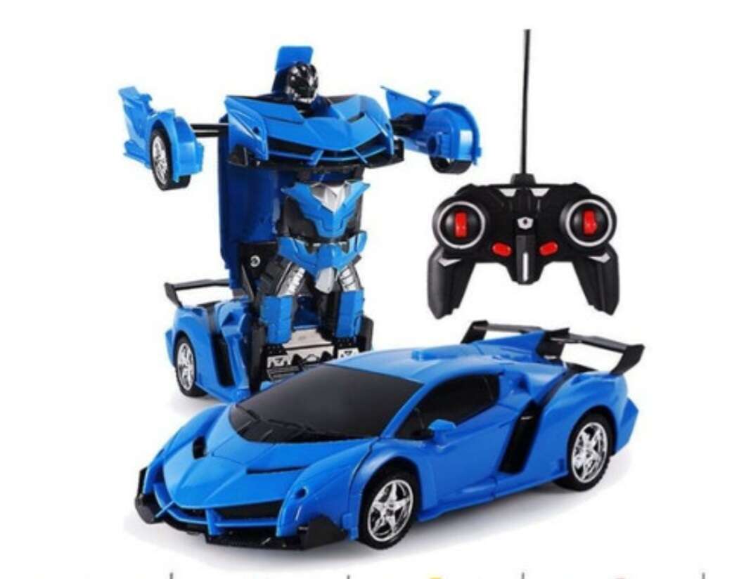 Transformer átváltozó autó robot játék távirányítóval, Kék