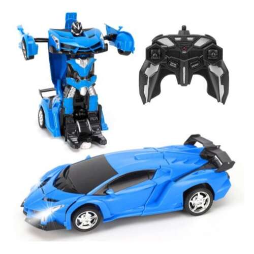 RC Transformers Robot és Távirányítós Sportautó 2 az 1-ben – Egyszerűen Átalakuló Vezeték Nélküli Harci Robot Játék Gyerekeknek